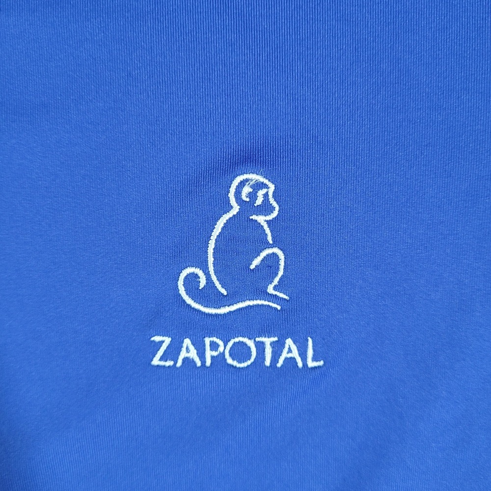 Greyson Polo Shirt Men's Medium Blue Golf Performance Active Costa Rica Zapotal - Picture 4 of 9
